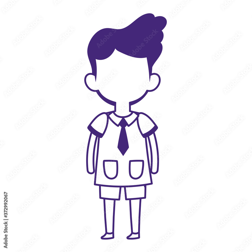 student boy cartoon character isolated design student boy cartoon character isolated design