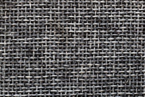 Close-up macro of gray textile texture background