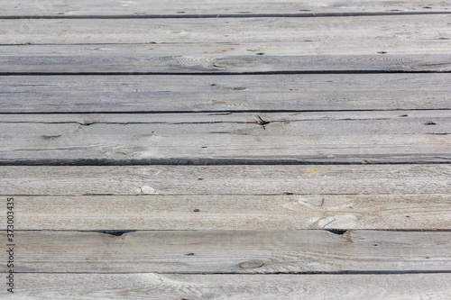 Background from old gray wooden planks, close-up