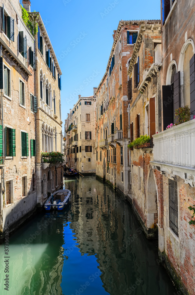 Streets, canals and architecture of Venice. Italy