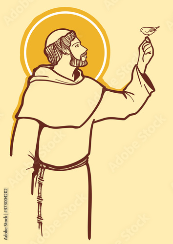 Saint Francis of Assisi and the nature photo