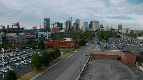 Nashville Tennessee Downtown City Skyline Main Street Architecture photo