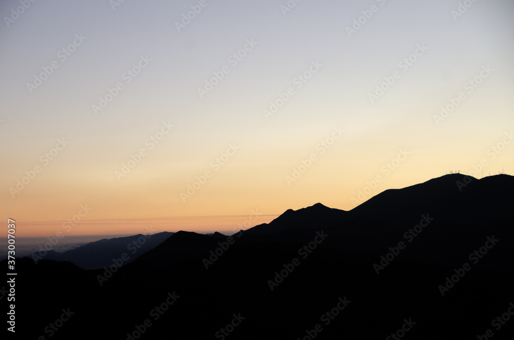 sunset in the mountains sunset in the mountains
