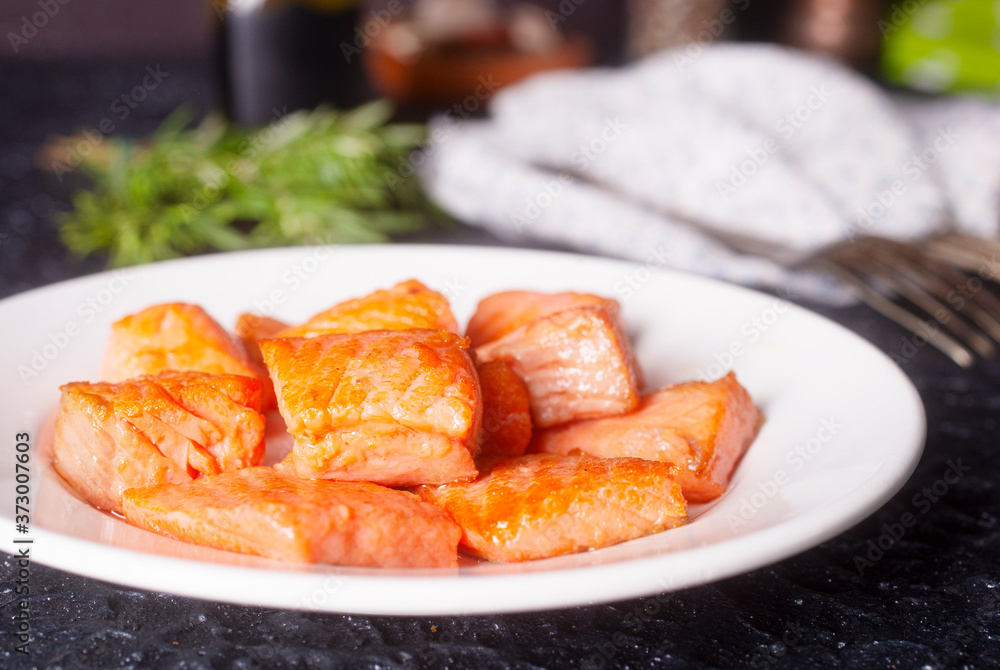 fried salmon fried salmon