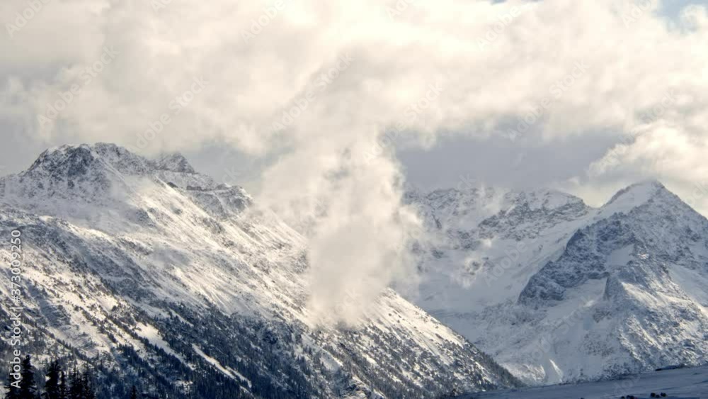 Time Lapse of clouds in alpine area near Whistler BC Time Lapse of clouds in alpine area near Whistler BC