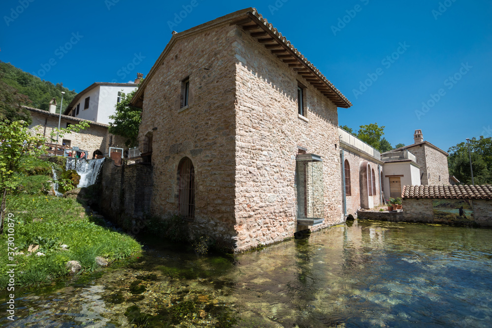 Rasiglia con le sue cascate, provincia di Perugia, Umbria