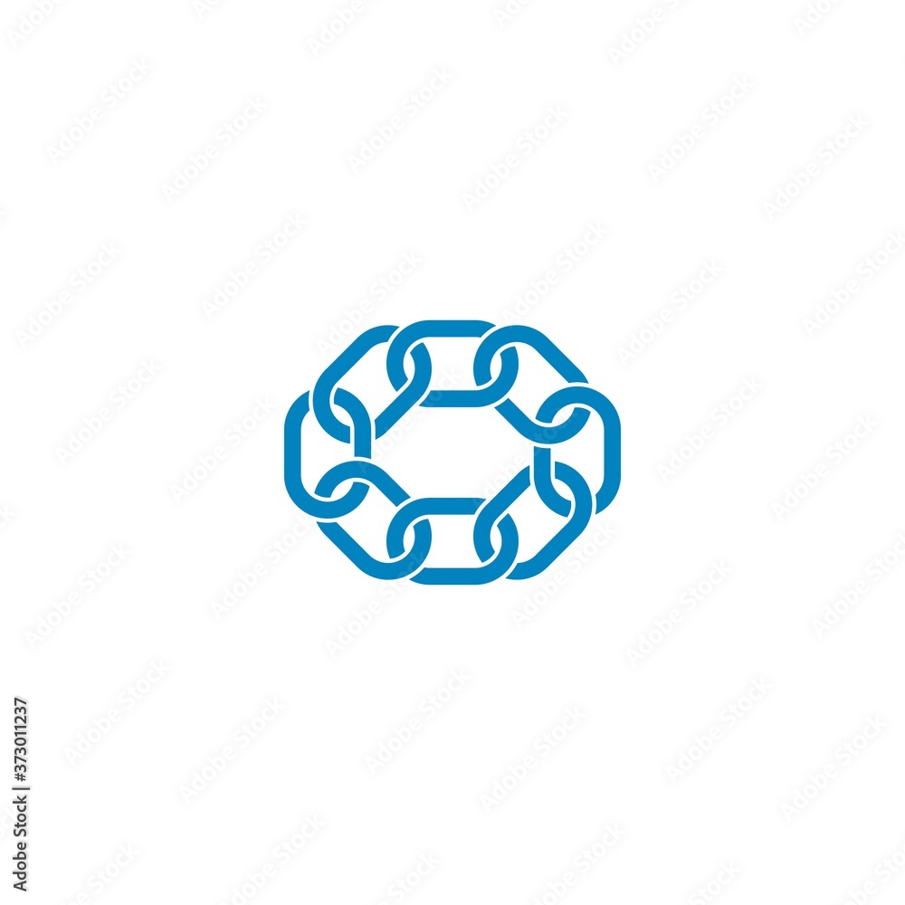 Obraz premium chain logo template vector icon illustration