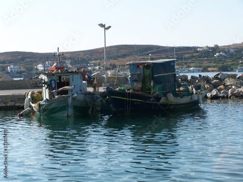 Grèce - Les Cyclades - Île de Paros - Port de pêche à Parikia