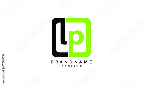 Alphabet letters Initials Monogram logo LP, PL, L and P
