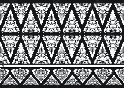 Motif Bali, Indonesia. with modern colors. Vector. Traditional classic motifs that are well known in the world. vector EPS 10