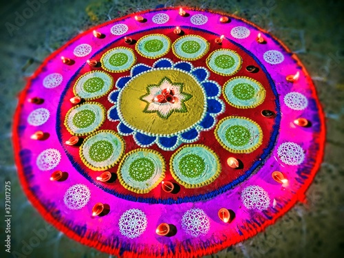 Konstfotografi beautiful rangoli design