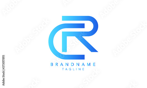 Alphabet letters Initials Monogram logo CR, RC, C and R