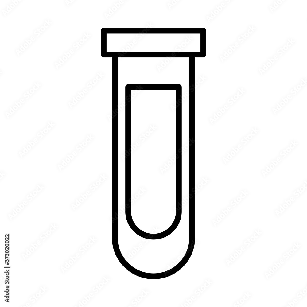 tube test laboratory line style icon tube test laboratory line style icon