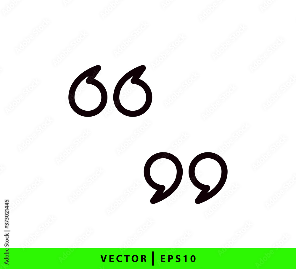 Quote icon vector logo design template Quote icon vector logo design template