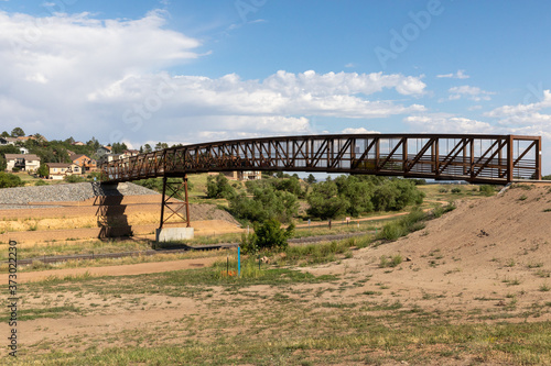bridge over the river in Douglas County, Colorado