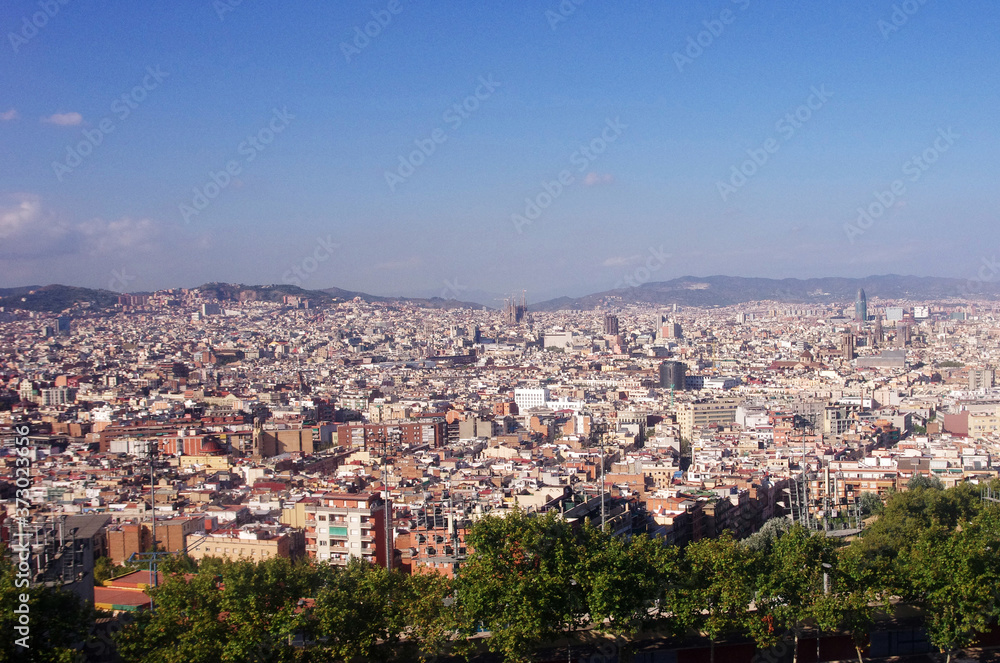 バルセロナ　市街地の風景　