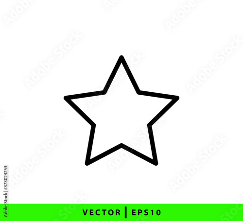 Star icon vector logo design template