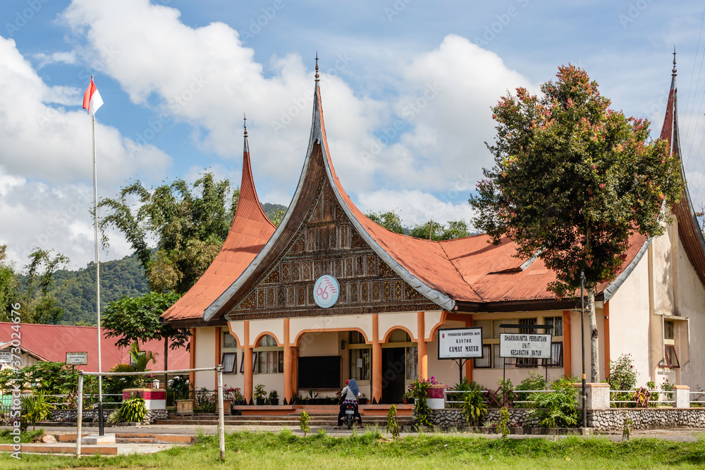 Danau Maninjau crater lake near Bukittynggi on Sumatra
