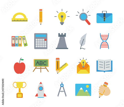 bundle of twelve back to school supplies