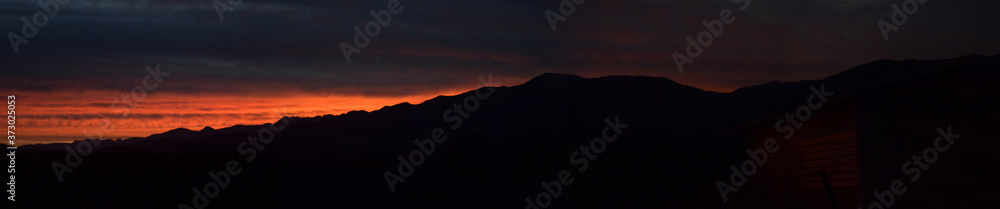 Fototapeta premium Sunset sillhouette