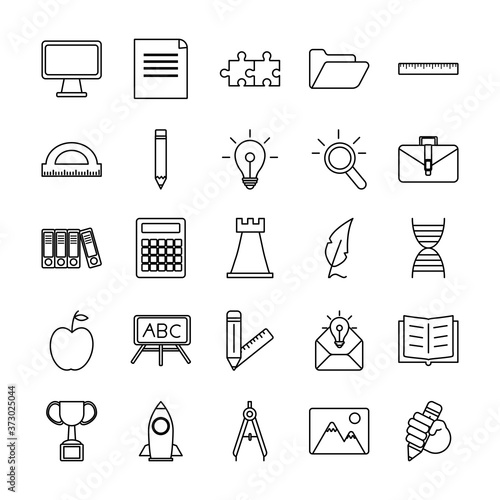 bundle of twenty five back to school supplies