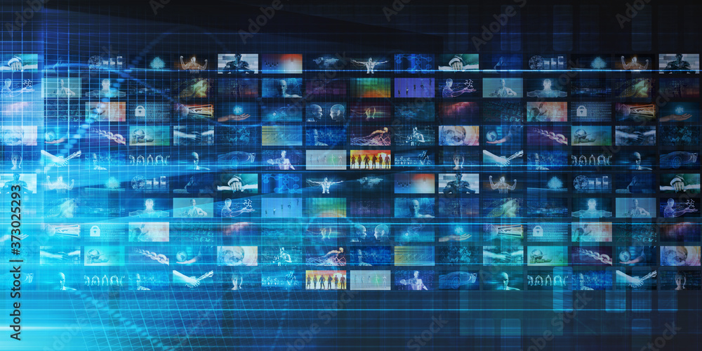 Fototapeta premium Video Screens Abstract