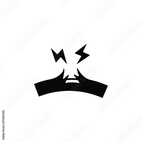 The power cord is broken icon isolated vector on white background, sign and symbol object concept.