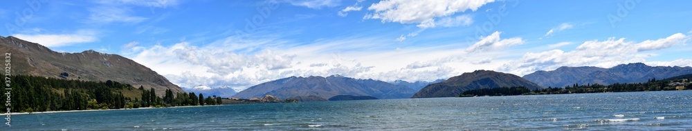 New Zealand Fjord Panorama