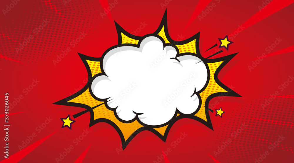 Blank boom speech bubble comic book, pop art with halftone Premium Vector Blank boom speech bubble comic book, pop art with halftone Premium Vector