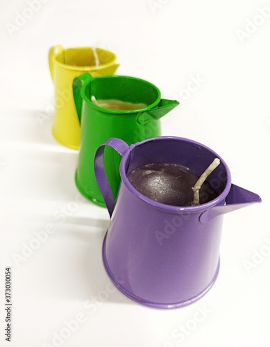 Candles in the shape of a f...