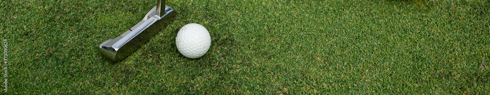 Fototapeta premium 1240-240. A person playing golf.