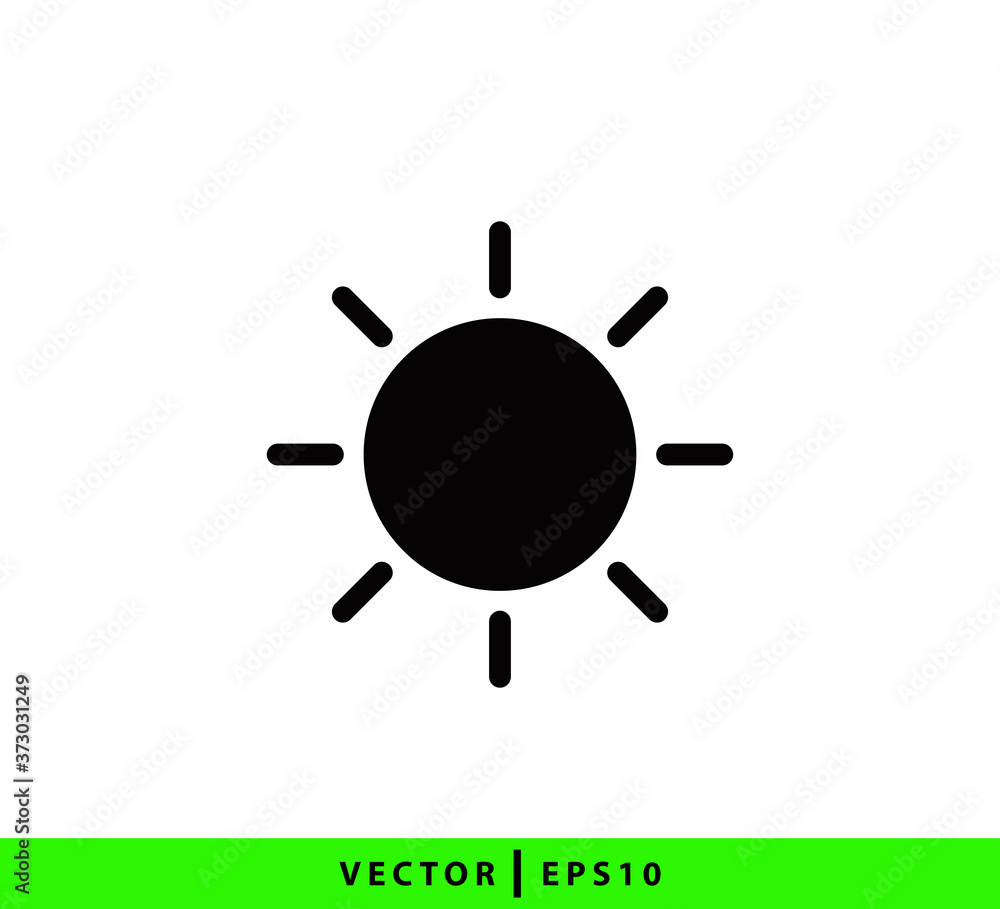 Sun icon vector logo design template