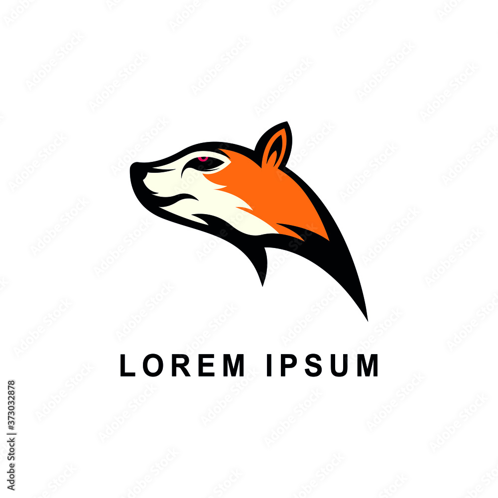 Obraz premium The Fox Mascot Esports Logo Templates. Fox mascot sport logo design. Fox animal head mascot vector illustration logo. 