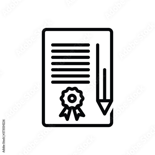 Black line  icon for bond