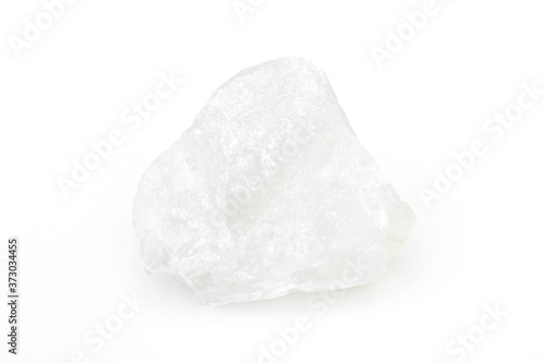 Alum stone isolated on white background...