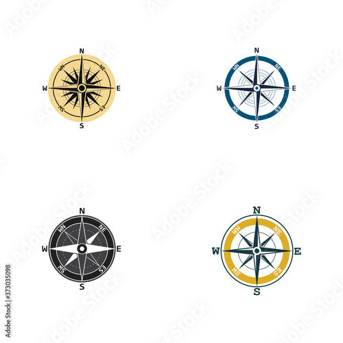 Compass Logo Template vector icon illustration
