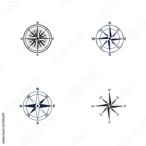 Compass Logo Template vector icon illustration