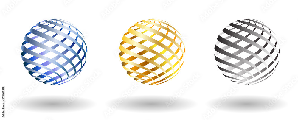 Christmas balls. Set of New Year decorations with abstract ornament. Merry Christmas. New Year celebration. Realistic vector on white background Christmas balls. Set of New Year decorations with abstract ornament. Merry Christmas. New Year celebration. Realistic vector on white background