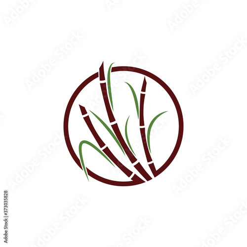 Sugar cane Logo Template vector symbol