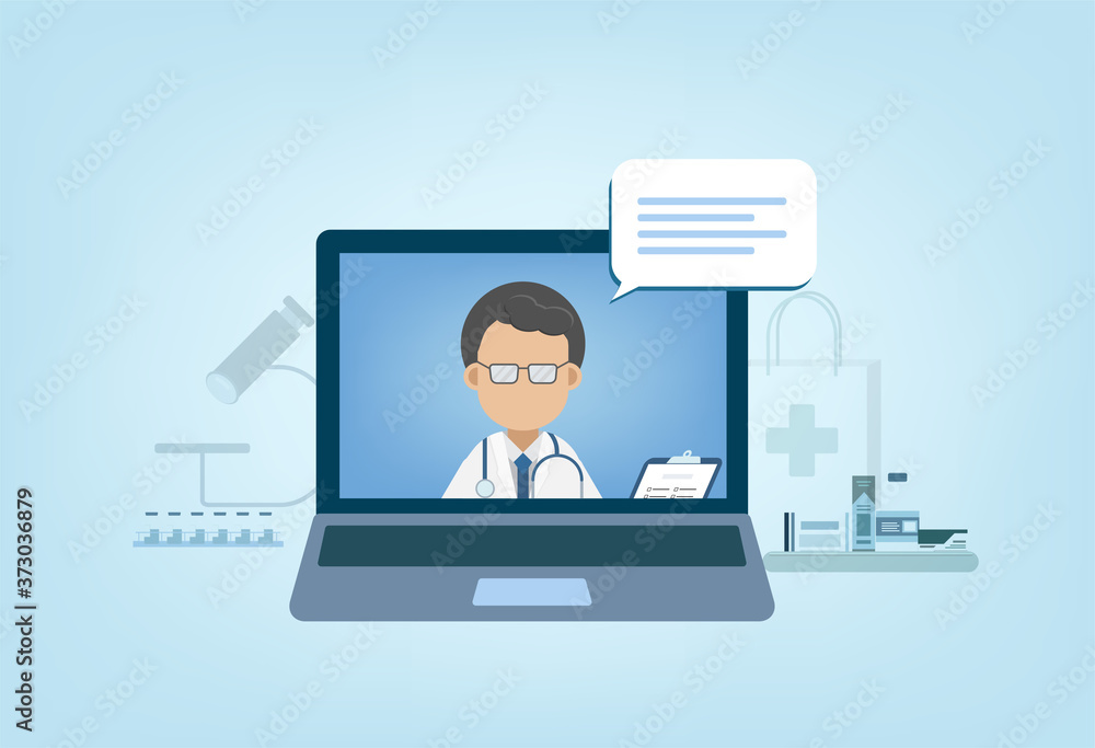 Online Doctor concept Online Doctor concept