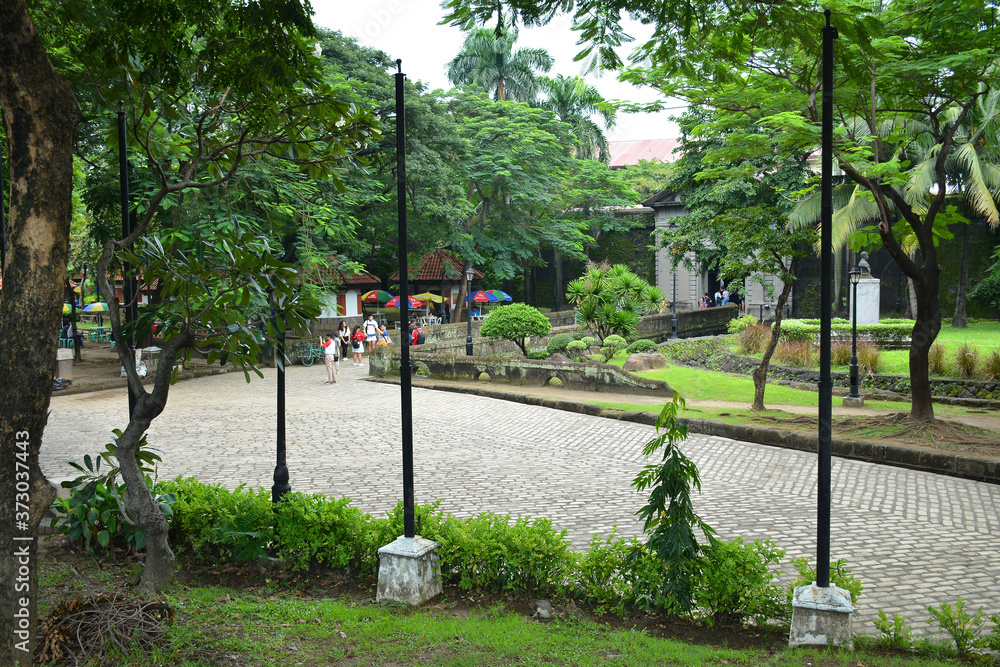 Puerta del Parian outdoor park at Intramuros walled city in Manila, Philippines Puerta del Parian outdoor park at Intramuros walled city in Manila, Philippines