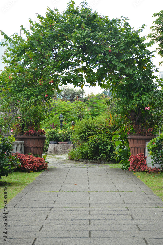 Baluarte De San Diego garden arch at Intramuros walled city in Manila, Philippines