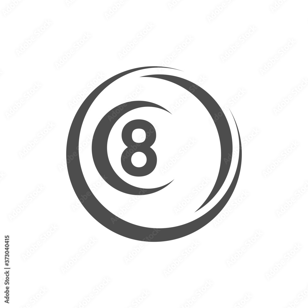 Billiards logo design vector. Sport labels for poolroom. Billiards club logo template. Billiards logo design vector. Sport labels for poolroom. Billiards club logo template.