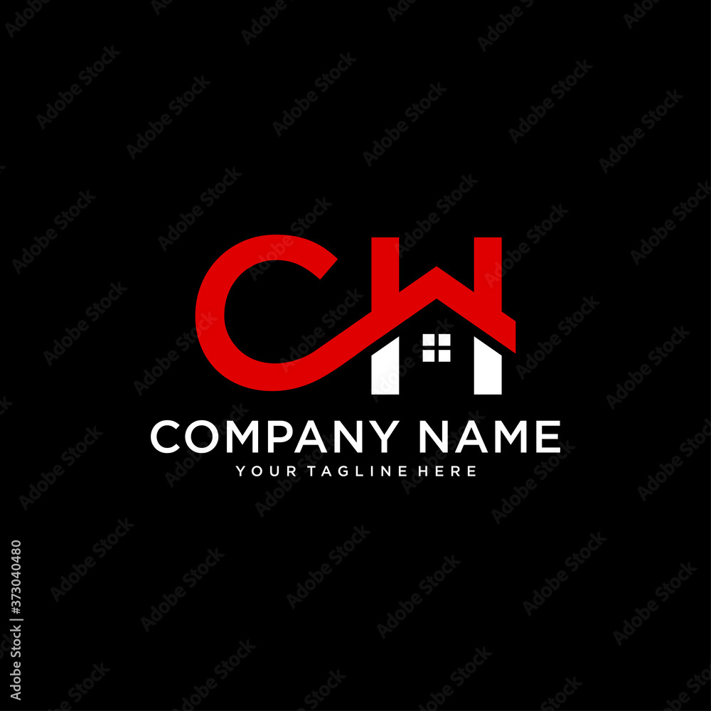 Initial CH home logo icon design vector, Vector illustration Stock ...