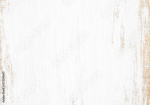 Grunge white wood texture background. Natural pattern peeling paint on an old wooden wallpaper.