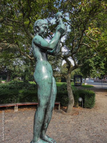 Venus With The Apple Sculpture. Svendborg, Denmark. October 02, 2011 photo