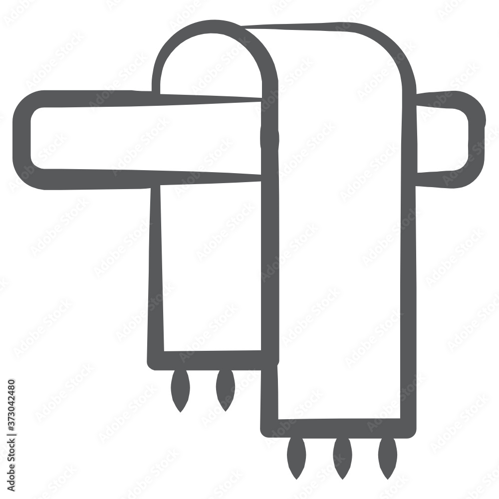 Icon of muffler in line design, winter wearing accessory
Icon of muffler in line design, winter wearing accessory