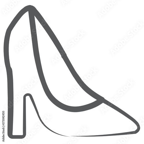 
Adorable high heel, footwear icon in editable design 
