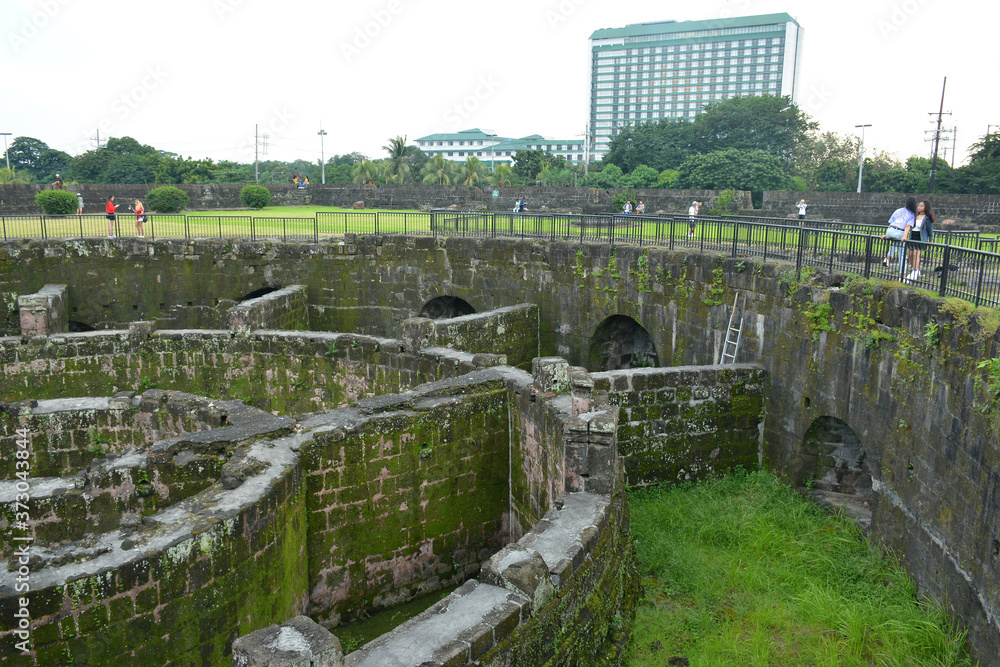 Baluarte De San Diego fortification structure at Intramuros walled city in Manila, Philippines