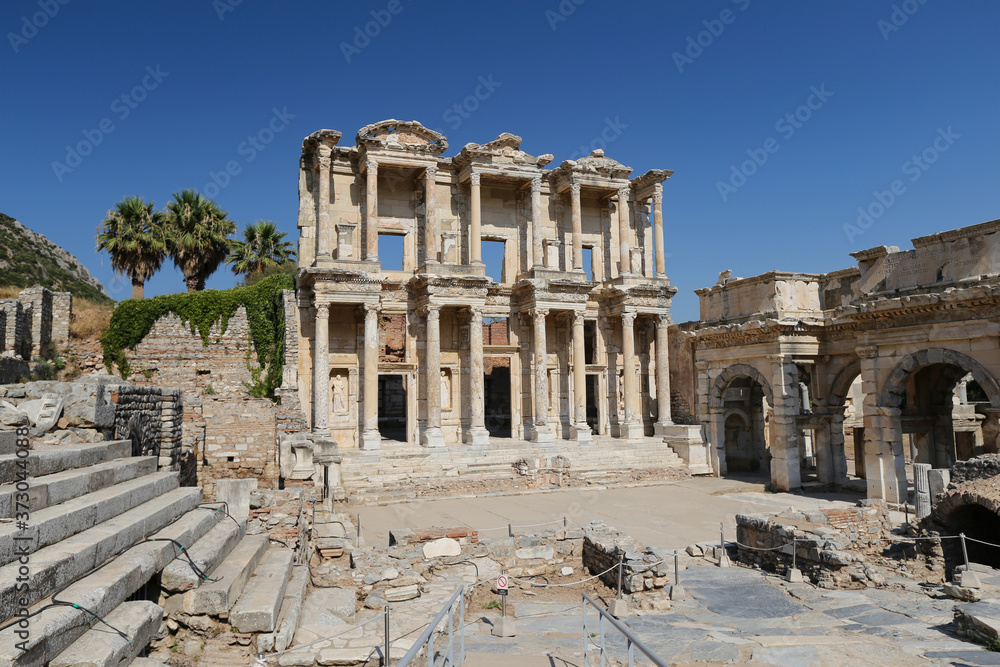 Library of Celsus in Ephesus Ancient City, Selcuk Town, Izmir, Turkey